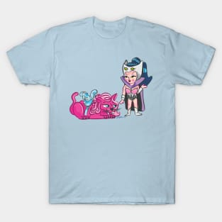 Catra and her pink cat kawaii T-Shirt